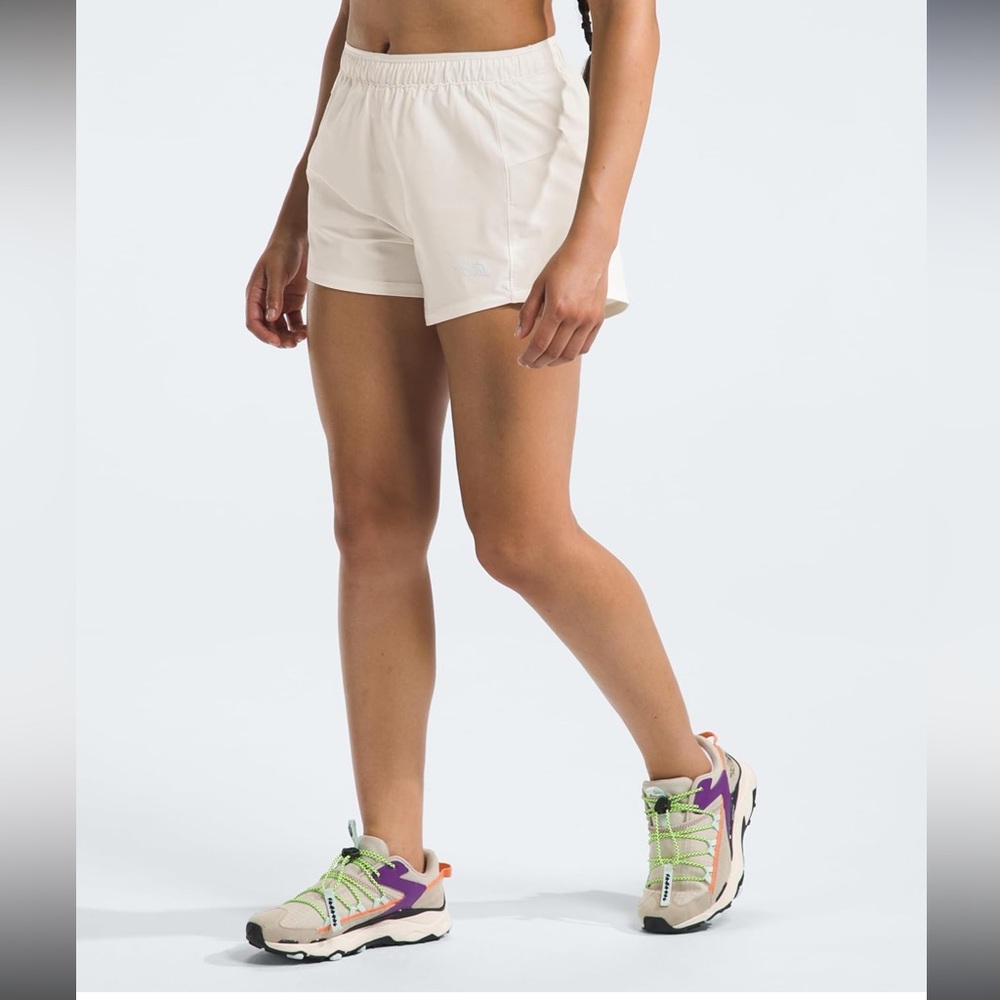 NWT North Face Wander Shorts Unlined XS Cream Off White Dune